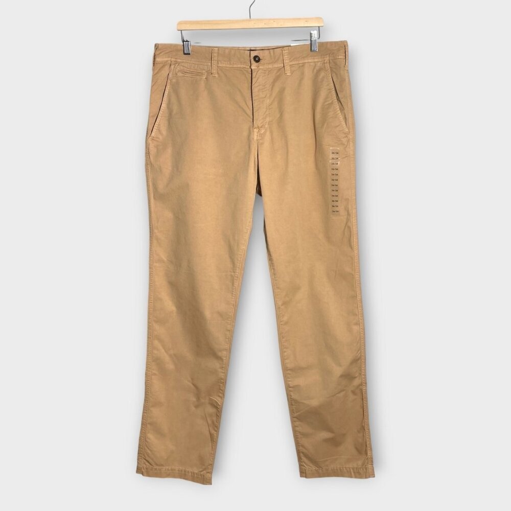 American Eagle Next Level Flex Pants 36 x 34 Original Straight Khaki NEW